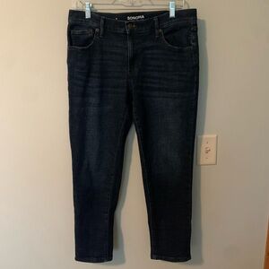 Sonoma dark wash girlfriend jeans